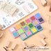 16 Colors Rainbow Ink Pad Finger Paint Cute Ink Pad for Rubber Stamps Seals DIY Scrapbooking Paper Journal Decoration Gift Card Making