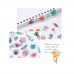 Flower Plants Sticker Self-Adhesive Decoration Stickers Washi Japanese Sticker 6 Sheets/Pack for DIY Decoration Journals Scrapbooks Diary Photo Album