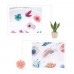 Flower Plants Sticker Self-Adhesive Decoration Stickers Washi Japanese Sticker 6 Sheets/Pack for DIY Decoration Journals Scrapbooks Diary Photo Album