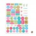 12 Sheets Essentials Planner Sticker Weekly Daily Schedule Sticker Planner Sticky Notes for DIY Calendar Planner Journal Decoration