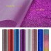 HTV Heat Transfer Vinyl 30.5cm x 1.5m/12in x 5ft Roll Iron on Vinyl Multi-Colors Glitter and Glossy Compatible with All Cutter Machine HTV Vinyl for T-Shirts