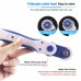 Rotary Cutter 3in1 Cutting Machine with 3pcs Replacement Blades Ergonomic Rubber Handle Rolling Cutter with Safety Lock for Fabric Leather Paper Crafting Sewing Quilting Perfect for Left Right Hand