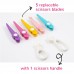 Paper Caft Scissors Set 5 Pairs of Decorative Edge Great for DIY Paper Edge Cutting Crafts Scrapbooking Paper Quilling and Kid’s Designs for School Stationary Office Adults