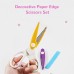 Paper Caft Scissors Set 5 Pairs of Decorative Edge Great for DIY Paper Edge Cutting Crafts Scrapbooking Paper Quilling and Kid’s Designs for School Stationary Office Adults