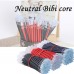 6Pcs School Office Full Needle Neutral Pen Refills Black Gel Pen Refill Replacement