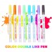 Fashion Highlighter Pen Durable Comfortable Portable Delicate Double Line Fluorescent Marker Pen Student Stationery 8 Colors