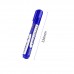 12pcs Blue Large Permanent Marker Oil-Based Quick Dry Marker Pen Round Point Waterproof Non-toxic for Business Office School Home Supplies