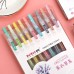 9 Color Gel Ink Pens Set Retractable Drawing Gel Pens 0.5mm Pen Lead for Journaling Writing Note Taking Coloring School Office Home Stationery Supplies