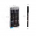 12pcs Constellation Erasable Gel Pens 0.5mm Black Ink Pen Smooth Writing for Student Note Taking Office School Stationary Supplies