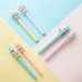 3pcs Cute Decompression Gel Pens 0.38mm Black Ink Pen Fun Stress Relief Pens Top Rotation Smooth Writing for Office School Children Students Stationary Supplies