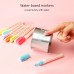 Liquid Chalk Pen Marker 8 Bright Colors 6mm Reversible Tip Round and Chisel Erasable Water-based Chalkboards Marker Pens Non Toxic Quick Drying for Blackboard Glass Windows Mirrors Office Home Restaurants Supplies