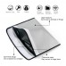 15 * 11inch Fireproof Document Bag Holder Pouch Non-Itchy Silicone Coated Household Office Fire & Water Resistant File Folder Safe Storage for Jewelry Cash Letters Valuables