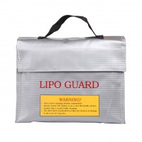 Handheld Fireproof Explosionproof Lipo Battery Safe Bag Portable Heat Resistant Pouch Sack for Battery Charge & Storage 240 * 180 * 65mm