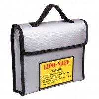 Portable Fireproof Explosionproof Lipo Battery Safe Bag Handheld Heat Resistant Pouch Sack for Battery Charge & Storage 240 * 180 * 65mm