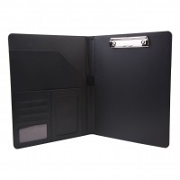 A4 Multi-Functional File Folder PU Leather Business Padfolio Paper Document Storage Organizer for A4/A5 Document Business Card Credit Card