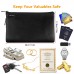 Small Fireproof Money Bag Fire and Water Resistant Expandable Document Bag Safe Storage Pouch Envelope with Zipper for A5 File Document Cash Jewelry Passport