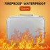 Fireproof File Document Bag Safety Organizer Zipper Closure Fire & Water Resistant Money Pouch Multi-Layer Card Case for Home Office Travel Passport Certificates