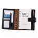 A6 PU Loose-leaf Spiral Notebook Binder Business Planner Dairy Agenda Vintage Office Stationery w/ Card Photo Slot Pen Holder Magnetic Cover Gift