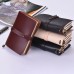 Portable Travel Journal Diary Leather Writing Notebook Refillable Lined Blank Grid Paper Business Notepad Gift for Students Artists Travelers Business Person
