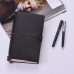 Leather Journal Travel Notebook Refillable Diary Notepad Lined Blank Grid Paper Card Holder for Travelers Business Sketching & Writing