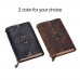 Handmade Embossed Pattern Soft Leather Journal Travel Notebook with lock and Key Diary Notepad Kraft Paper for Travelers Business Sketching & Writing