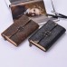 Handmade Embossed Pattern Soft Leather Journal Travel Notebook with lock and Key Diary Notepad Kraft Paper for Travelers Business Sketching & Writing