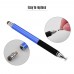 2-in-1 Precision Stylus Pen with Clip and Conductive Head and Disc Tip Universal Touchscreen Pen for All Capacitive Touchscreens Cell Phones Tablets Pack of 2pcs Black&Royal Blue