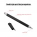 2-in-1 Precision Stylus Pen with Clip and Conductive Head and Disc Tip Universal Touchscreen Pen for All Capacitive Touchscreens Cell Phones Tablets Pack of 2pcs Black&Royal Blue