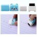 6pcs Cute Animal Pencil Eraser Cartoon Small Roller Erasers Rubber Stationery Supplies for Office School Children Students