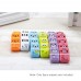 6pcs Cute Animal Pencil Eraser Cartoon Small Roller Erasers Rubber Stationery Supplies for Office School Children Students