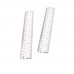 1pc 20cm/8 Inch Plastic Transparent Ruler Simple Straight Ruler Measuring Tool for Student School Office Drawing Stationery Supplies