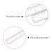 1pc 20cm/8 Inch Plastic Transparent Ruler Simple Straight Ruler Measuring Tool for Student School Office Drawing Stationery Supplies