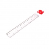 1pc 20cm/8 Inch Plastic Transparent Ruler Simple Straight Ruler Measuring Tool for Student School Office Drawing Stationery Supplies