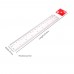 1pc 20cm/8 Inch Plastic Transparent Ruler Simple Straight Ruler Measuring Tool for Student School Office Drawing Stationery Supplies