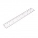 1pc 20cm/8 Inch Plastic Transparent Ruler Simple Straight Ruler Measuring Tool for Student School Office Drawing Stationery Supplies