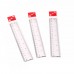 1pc 20cm/8 Inch Plastic Transparent Ruler Simple Straight Ruler Measuring Tool for Student School Office Drawing Stationery Supplies