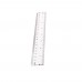 1pc 20cm/8 Inch Plastic Transparent Ruler Simple Straight Ruler Measuring Tool for Student School Office Drawing Stationery Supplies