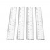 1pc 20cm/8 Inch Plastic Transparent Ruler Simple Straight Ruler Measuring Tool for Student School Office Drawing Stationery Supplies