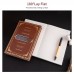 A5 Notebook PU Vintage Travel Journal Magnetic Locking Vintage Diary 8.5''x5.7'' 128 Sheet Lined Paper Soft Cover for Office Business Person School Students Work Reporters Artists Drawing Travelers Gift